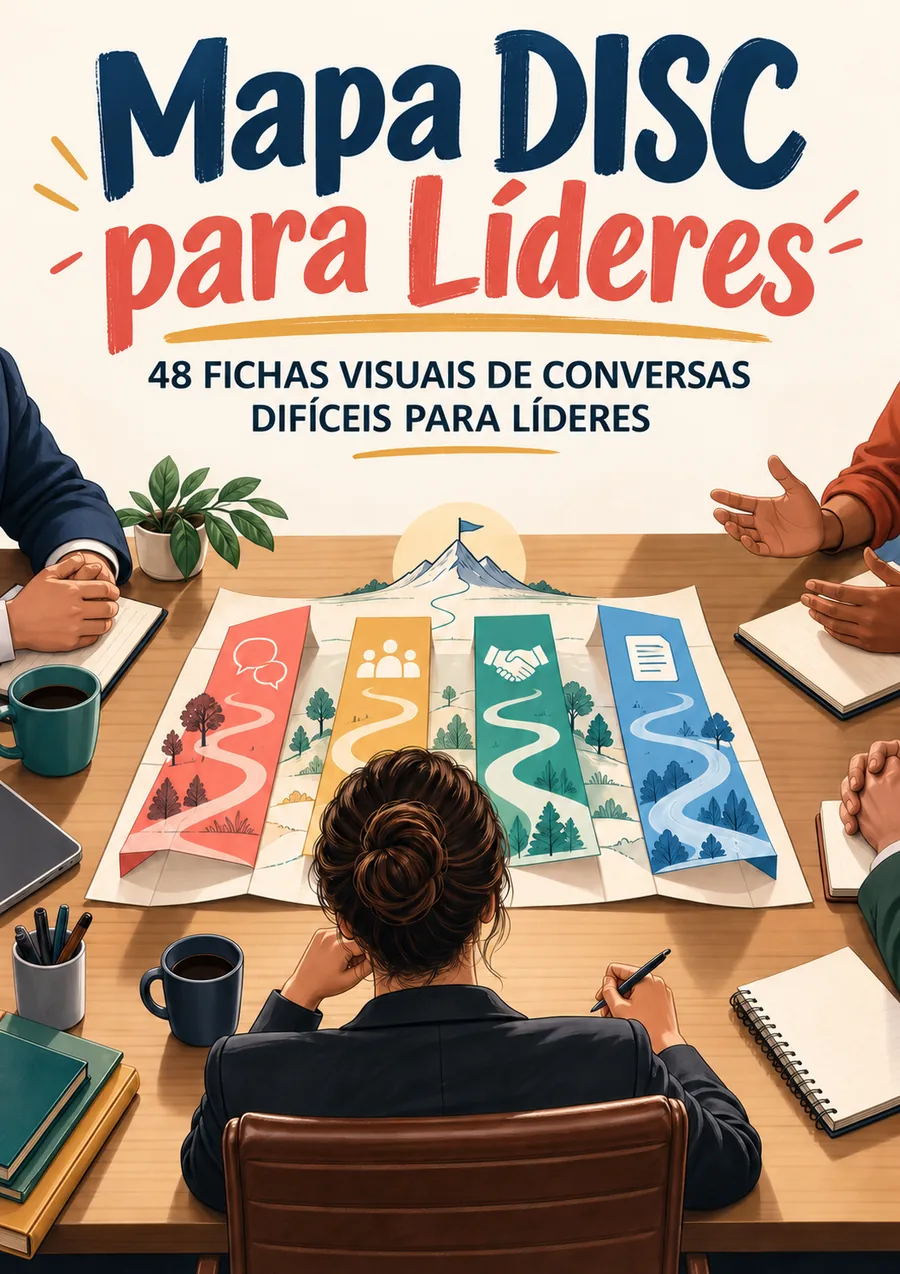 Página real do material mapa disc para lideres