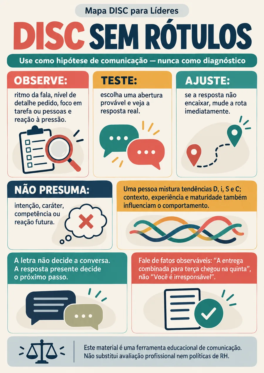 Página real do material mapa disc para lideres