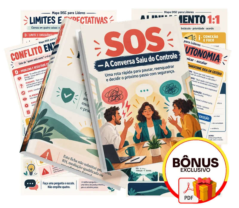 Bônus incluso no plano completo do mapa disc para lideres