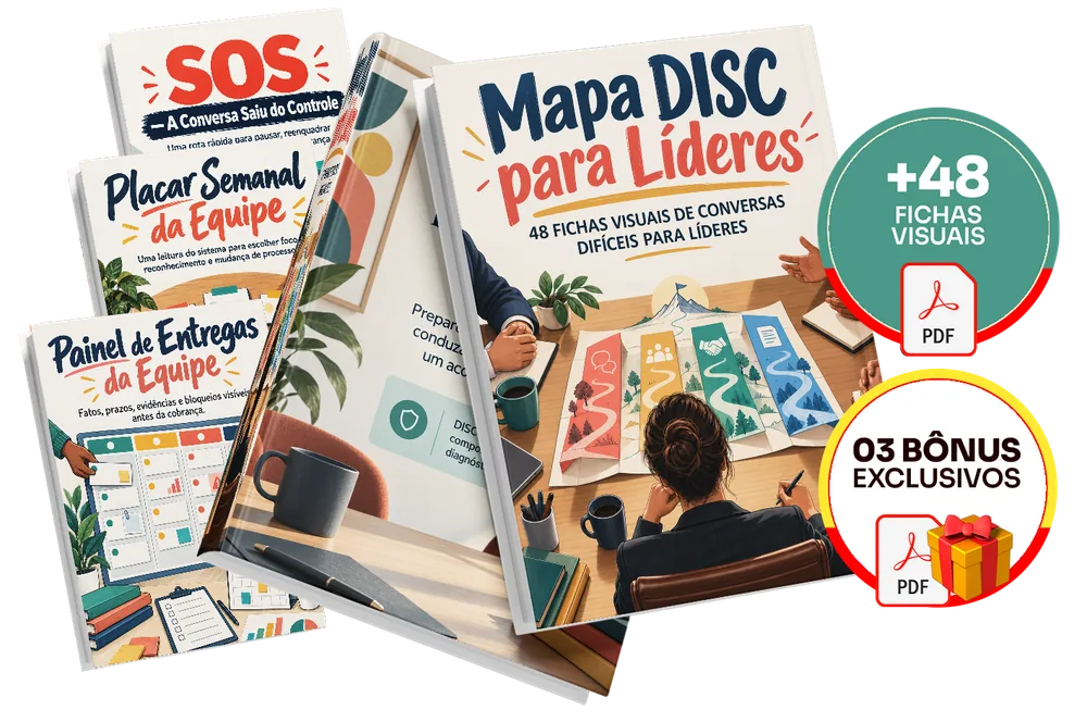 Plano completo do mapa disc para lideres — material principal e os 3 bônus